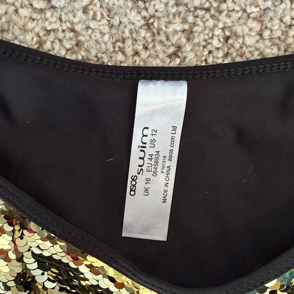 Glamorous Sequin Two Piece Bathing Suits - Picture 2 of 5